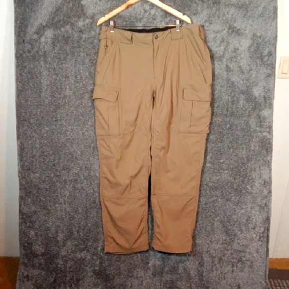 Duluth Trading Co  Fire Hose Brown  Cargo Pants Relaxed Fit Gorepcore Mens 32 - Picture 2 of 9